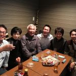 2017年12月三菱自動車OB，河野先生，栗間先生，野村さんと飲み会